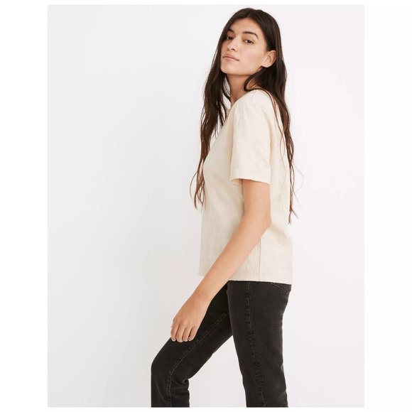 [NWT] Madewell Palm Tree Jacquard Tee - Picture 2 of 5